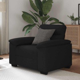 Sillón de tela negro 60 cm en Sofás | Comprar online en Foru.es