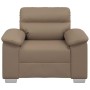 Sillón cuero sintético color capuchino 60 cm en Sofás | Comprar online en Foru.es