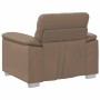 Sillón cuero sintético color capuchino 60 cm en Sofás | Comprar online en Foru.es
