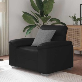 Sillón de sofá de cuero sintética negro 60 cm en Sofás | Comprar online en Foru.es