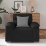 Sillón de sofá de cuero sintética negro 60 cm en Sofás | Comprar online en Foru.es