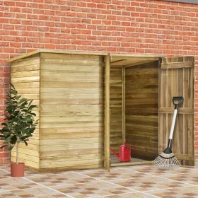 Cobertizo para jardín de madera pino impregnada 232x110x170 cm de vidaXL, Cobertizos - Ref: Foro24-46363, Precio: 589,34 €, D...