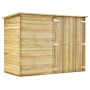 Cobertizo para jardín de madera pino impregnada 232x110x170 cm de vidaXL, Cobertizos - Ref: Foro24-46363, Precio: 599,78 €, D...