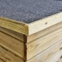 Cobertizo para jardín de madera pino impregnada 232x110x170 cm de vidaXL, Cobertizos - Ref: Foro24-46363, Precio: 599,78 €, D...