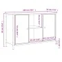 Mueble de TV madera de ingeniería roble Sonoma 100x35x65 cm de vidaXL, Muebles TV - Ref: Foro24-832779, Precio: 74,00 €, Desc...