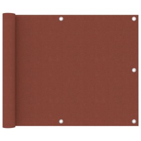 Toldo para balcón de tela oxford terracota 75x300 cm en Sombrillas | Comprar online en Foru.es