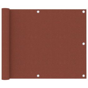Toldo para balcón de tela oxford terracota 75x300 cm en Sombrillas | Comprar online en Foru.es