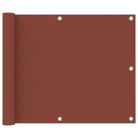 Toldo para balcón de tela oxford terracota 75x300 cm en Sombrillas | Comprar online en Foru.es