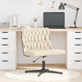 Silla de oficina giratoria tela color crema en Sillas | Comprar online en Foru.es