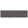 Estante pared madera roble tratada marrón oscuro 220x60x(2-6)cm de vidaXL, Estantes y estanterías - Ref: Foro24-363859, Preci...