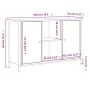 Mueble de TV madera de ingeniería negro 100x35x65 cm de vidaXL, Muebles TV - Ref: Foro24-832778, Precio: 77,11 €, Descuento: %