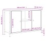 Mueble de TV madera de ingeniería negro 100x35x65 cm de vidaXL, Muebles TV - Ref: Foro24-832778, Precio: 78,15 €, Descuento: %