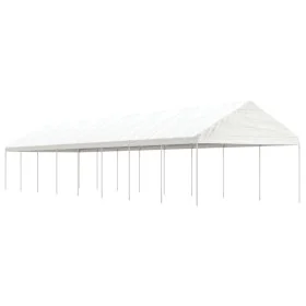 Cenador con techo polietileno blanco 17,84x4,08x3,22 m de vidaXL, Carpas y cenadores - Ref: Foro24-3155516, Precio: 670,86 €,...