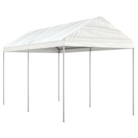 Cenador con techo polietileno blanco 4,46x2,28x2,69 m de vidaXL, Carpas y cenadores - Ref: Foro24-3155502, Precio: 147,79 €, ...