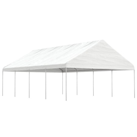 Cenador con techo polietileno blanco 8,92x5,88x3,75 m de vidaXL, Carpas y cenadores - Ref: Foro24-3155520, Precio: 511,27 €, ...