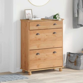 Armario Zapatero con cajón ASKIM Marrón 85 x 35 x 108 cm en Zapateros y organizadores de calzado | Comprar online en Foru.es