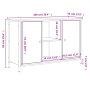 Mueble de TV madera de ingeniería marrón roble 100x35x65 cm de vidaXL, Muebles TV - Ref: Foro24-832782, Precio: 85,49 €, Desc...