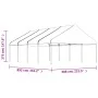 Cenador con techo polietileno blanco 8,92x5,88x3,75 m de vidaXL, Carpas y cenadores - Ref: Foro24-3155520, Precio: 502,63 €, ...