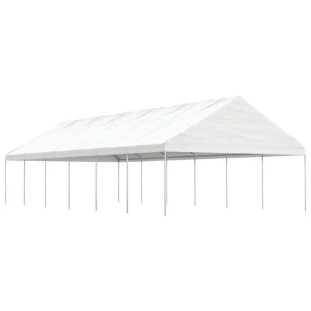 Cenador con techo polietileno blanco 13,38x5,88x3,75 m de vidaXL, Carpas y cenadores - Ref: Foro24-3155522, Precio: 755,23 €,...