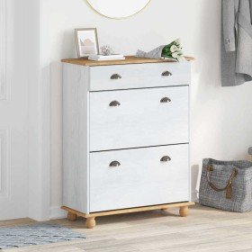 Armario Zapatero ASKIM 85 x 35 x 108 cm Madera de pino macizo en Zapateros y organizadores de calzado | Comprar online en Foru.e