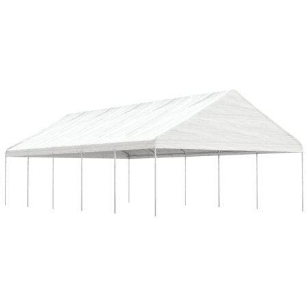 Cenador con techo polietileno blanco 11,15x5,88x3,75 m de vidaXL, Carpas y cenadores - Ref: Foro24-3155521, Precio: 615,16 €,...