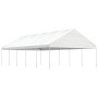 Cenador con techo polietileno blanco 11,15x5,88x3,75 m de vidaXL, Carpas y cenadores - Ref: Foro24-3155521, Precio: 615,16 €,...