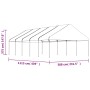 Cenador con techo polietileno blanco 11,15x5,88x3,75 m de vidaXL, Carpas y cenadores - Ref: Foro24-3155521, Precio: 615,16 €,...
