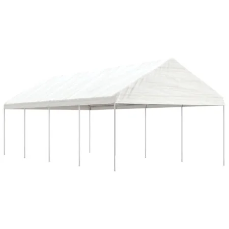 Cenador con techo polietileno blanco 8,92x4,08x3,22 m de vidaXL, Carpas y cenadores - Ref: Foro24-3155512, Precio: 343,40 €, ...