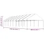 Cenador con techo polietileno blanco 17,84x5,88x3,75 m de vidaXL, Carpas y cenadores - Ref: Foro24-3155524, Precio: 956,26 €,...