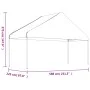 Cenador con techo polietileno blanco 17,84x5,88x3,75 m de vidaXL, Carpas y cenadores - Ref: Foro24-3155524, Precio: 956,26 €,...