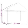 Cenador con techo polietileno blanco 8,92x4,08x3,22 m de vidaXL, Carpas y cenadores - Ref: Foro24-3155512, Precio: 343,40 €, ...