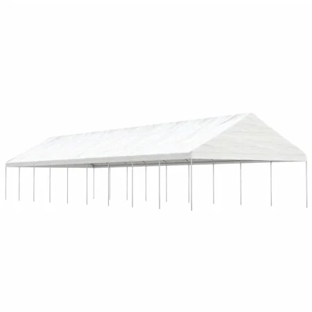 Cenador con techo polietileno blanco 20,07x5,88x3,75 m de vidaXL, Carpas y cenadores - Ref: Foro24-3155525, Precio: 1,00 €, D...
