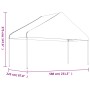 Cenador con techo polietileno blanco 20,07x5,88x3,75 m de vidaXL, Carpas y cenadores - Ref: Foro24-3155525, Precio: 1,00 €, D...