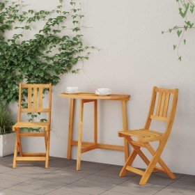 Silla de Jardín 2 pcs Aceite Natural 40 x 42 x 85 cm en Sillas de jardín | Comprar online en Foru.es
