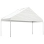 Cenador con techo polietileno blanco 15,61x5,88x3,75 m de vidaXL, Carpas y cenadores - Ref: Foro24-3155523, Precio: 869,60 €,...