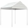 Cenador con techo polietileno blanco 20,07x2,28x2,69 m de vidaXL, Carpas y cenadores - Ref: Foro24-3155509, Precio: 614,49 €,...