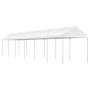 Cenador con techo polietileno blanco 13,38x2,28x2,69 m de vidaXL, Carpas y cenadores - Ref: Foro24-3155506, Precio: 392,54 €,...