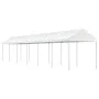 Cenador con techo polietileno blanco 13,38x2,28x2,69 m de vidaXL, Carpas y cenadores - Ref: Foro24-3155506, Precio: 387,43 €,...
