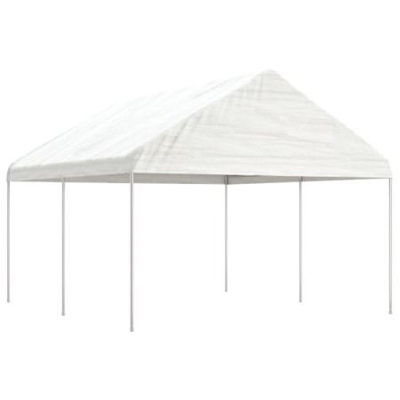 Cenador con techo polietileno blanco 4,46x4,08x3,22 m de vidaXL, Carpas y cenadores - Ref: Foro24-3155510, Precio: 202,75 €, ...