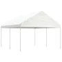 Cenador con techo polietileno blanco 4,46x4,08x3,22 m de vidaXL, Carpas y cenadores - Ref: Foro24-3155510, Precio: 200,01 €, ...