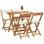 Conjunto bistro 5 pcs Aceite Natural Madera de Acacia Sólida en Conjuntos de jardín | Comprar online en Foru.es