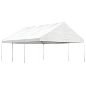 Cenador con techo polietileno blanco 6,69x5,88x3,75 m de vidaXL, Carpas y cenadores - Ref: Foro24-3155519, Precio: 402,93 €, ...
