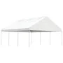 Cenador con techo polietileno blanco 6,69x5,88x3,75 m de vidaXL, Carpas y cenadores - Ref: Foro24-3155519, Precio: 396,28 €, ...