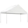Cenador con techo polietileno blanco 6,69x5,88x3,75 m de vidaXL, Carpas y cenadores - Ref: Foro24-3155519, Precio: 396,28 €, ...