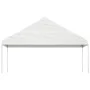 Cenador con techo polietileno blanco 6,69x5,88x3,75 m de vidaXL, Carpas y cenadores - Ref: Foro24-3155519, Precio: 396,28 €, ...