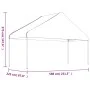 Cenador con techo polietileno blanco 6,69x5,88x3,75 m de vidaXL, Carpas y cenadores - Ref: Foro24-3155519, Precio: 396,28 €, ...