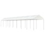 Cenador con techo polietileno blanco 17,84x2,28x2,69 m de vidaXL, Carpas y cenadores - Ref: Foro24-3155508, Precio: 514,71 €,...