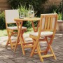 Conjunto bistro 3 pcs Aceite Natural Madera de Acacia Sólida en Conjuntos de jardín | Comprar online en Foru.es