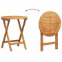 Conjunto bistro 3 pcs Aceite Natural Madera de Acacia Sólida en Conjuntos de jardín | Comprar online en Foru.es