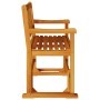 Banco mecedor Marrón 110 x 59 x 97 cm Madera de Acacia Sólida en Bancos de jardín | Comprar online en Foru.es